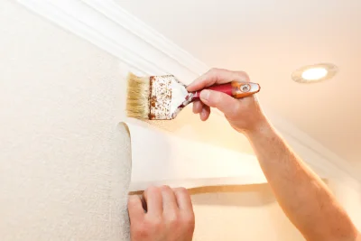 Pose de papier peint à Geneston — revêtements muraux et toiles de verre